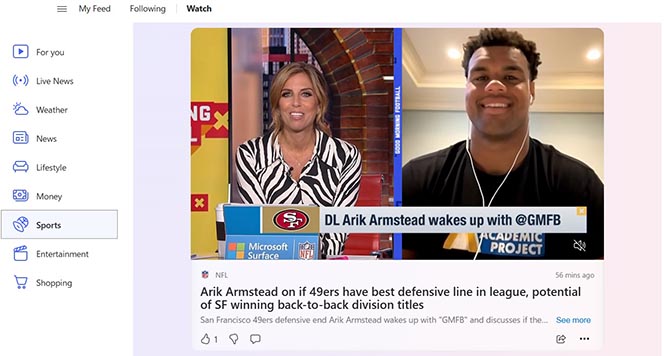 msn video example.