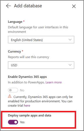 Deploy sample aps and data setting.