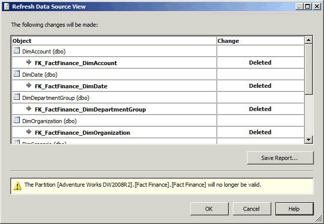 Refresh the Schema in a Data Source View (Analysis Services) | Microsoft  Learn