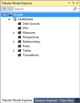 Analysis Services tabular model designer in Visual Studio | Microsoft Learn