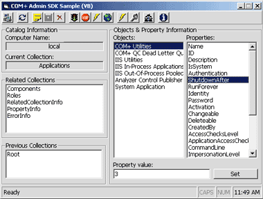 Figure 3 Catalog Property Viewer