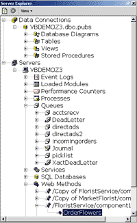 Figure 12 Server Explorer