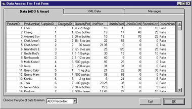 Figure 1 SQL Data as an ADO Recordset