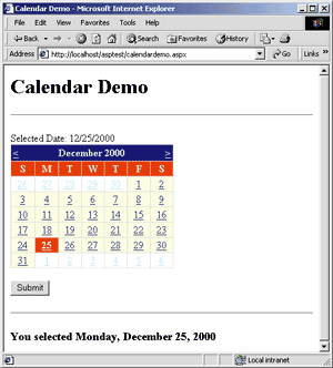 Figure 19 Displaying Long Date