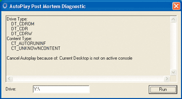 Figure 16 Post-mortem Diagnostic Tool