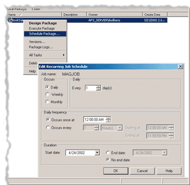 Figure 7 E-mail Scheduling