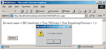 Figure 12 Scripting a Sample App