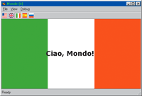 Figure 3 Monde, a World-ready Hello App