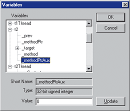 Figure 10 Variables Window