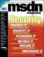 MSDN Magazine Issues from 2003 | Microsoft Learn