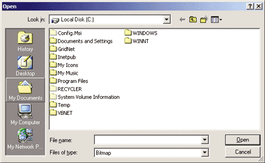 Figure 1 Selecting a Folder in the Places Bar