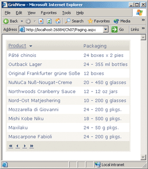 Figure 11 Pageable Sortable Grid in Action