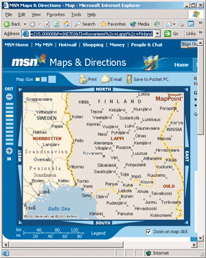 Figure 4 The UI of the MapPoint Site