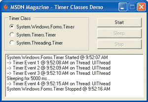 Comparing the Timer Classes in Framework Class Library Microsoft Learn