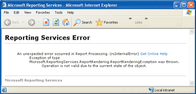 Figure 9 User-Friendly Error Message