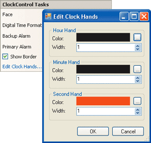 Figure 11 Edit Clock Hands Designer Action Method Item