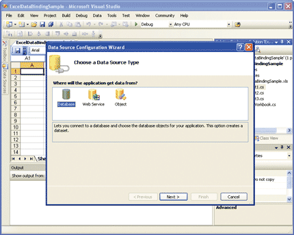 Figure 1 Starting the Data Source Configuration Wizard