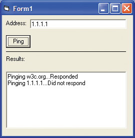 Figure 2 Ping Test