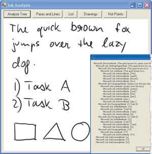 Figure 1 A Simple Ink-Enabled App