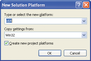 Figure 8 Selecting the Build Platform