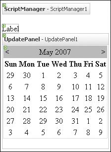 Figure 6 Updating Controls Outside of an UpdatePanel