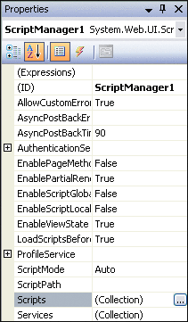 Figure 7 ScriptManager Properties