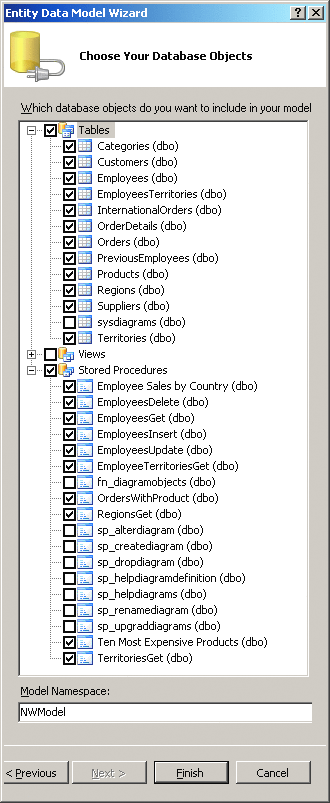 Figure 4 Choose Database Objects