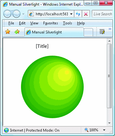 Figure 3 Control Displaying a Green Sphere