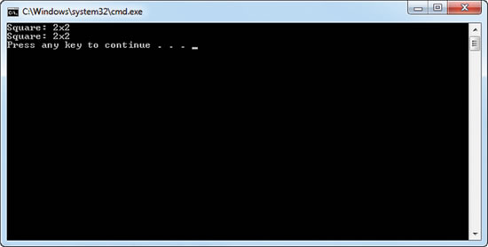 Figure 5 The Result of Using the C# Conversion Operator Facility