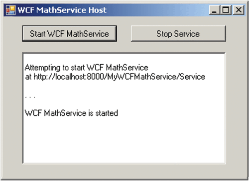 image: WCF MathService Service Under Test