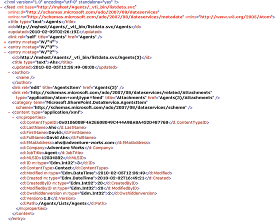 image: Agents Feed from the SharePoint Agent Service