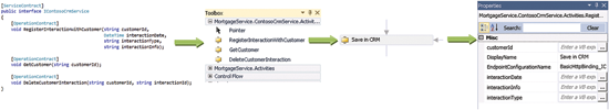 Figure 8 Adding a Service Reference to the CRM Service