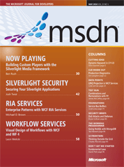MSDN Magazine May 2010 Issue cover
