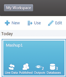 Overview of Mashup1 in My Workspace