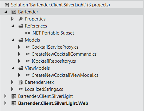 MVVM solution with a Silverlight View