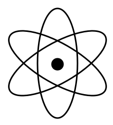 Atomic symbol saved in .svg file format