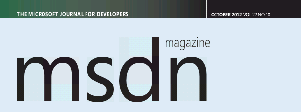 MSDN Magazine October 2012 issue