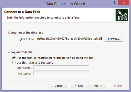 Importing Open Data from the Windows Azure Marketplace Using an OData Data Feed in Excel 2013