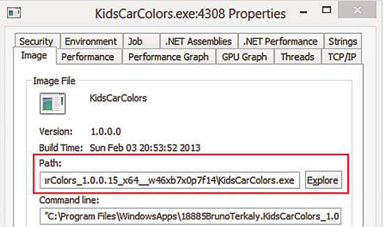 Properties of the Kids Car Colors App