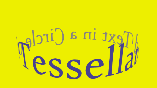 The TessellatedText3D Display
