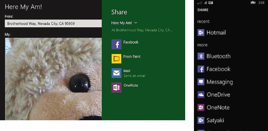 Sharing on Windows 8.1 and Windows Phone 8.1