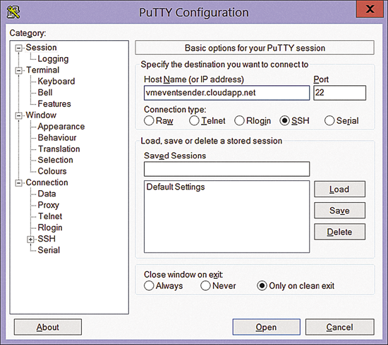 Use PuTTY to Remote in to the Ubuntu Linux VM
