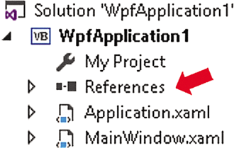 The References Node Is Now Shown in Solution Explorer