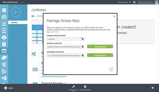 Acquiring the SharedKey Necessary for Azure Storage Authentication