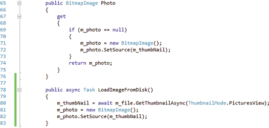 Code Referencing the m_photo Member Field