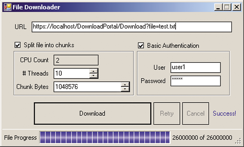 Standalone Executable as Download Client