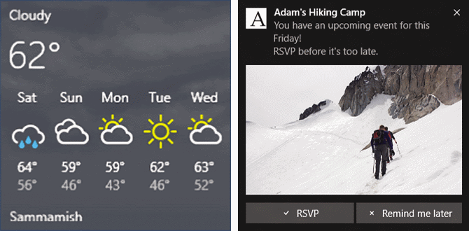 A Live Tile and a Notification