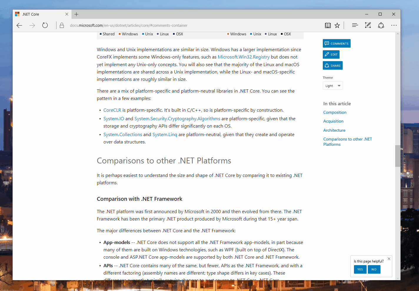 You can also select content directly with your mouse to share it via the contextual widget.