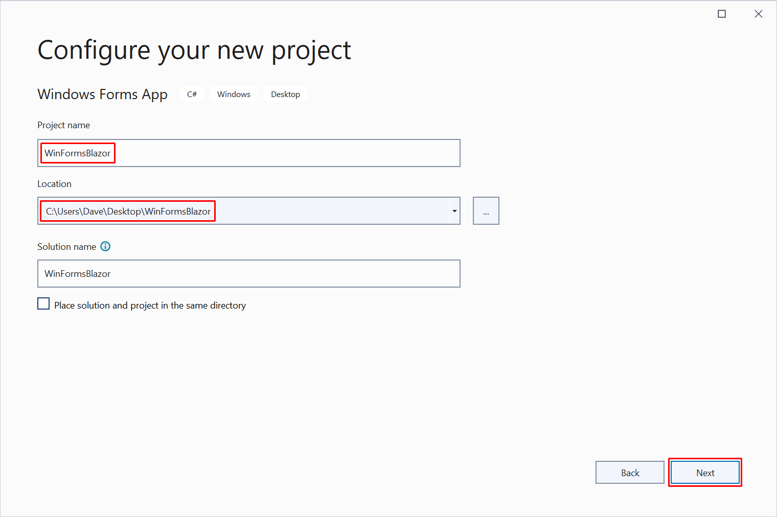 Configure the project.