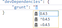 grunt Intellisense